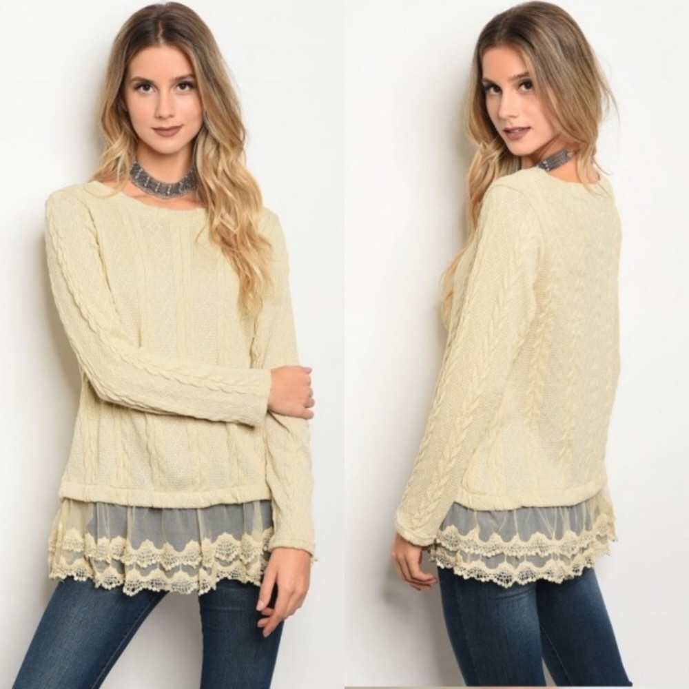 Cable Knit Sweater NWT